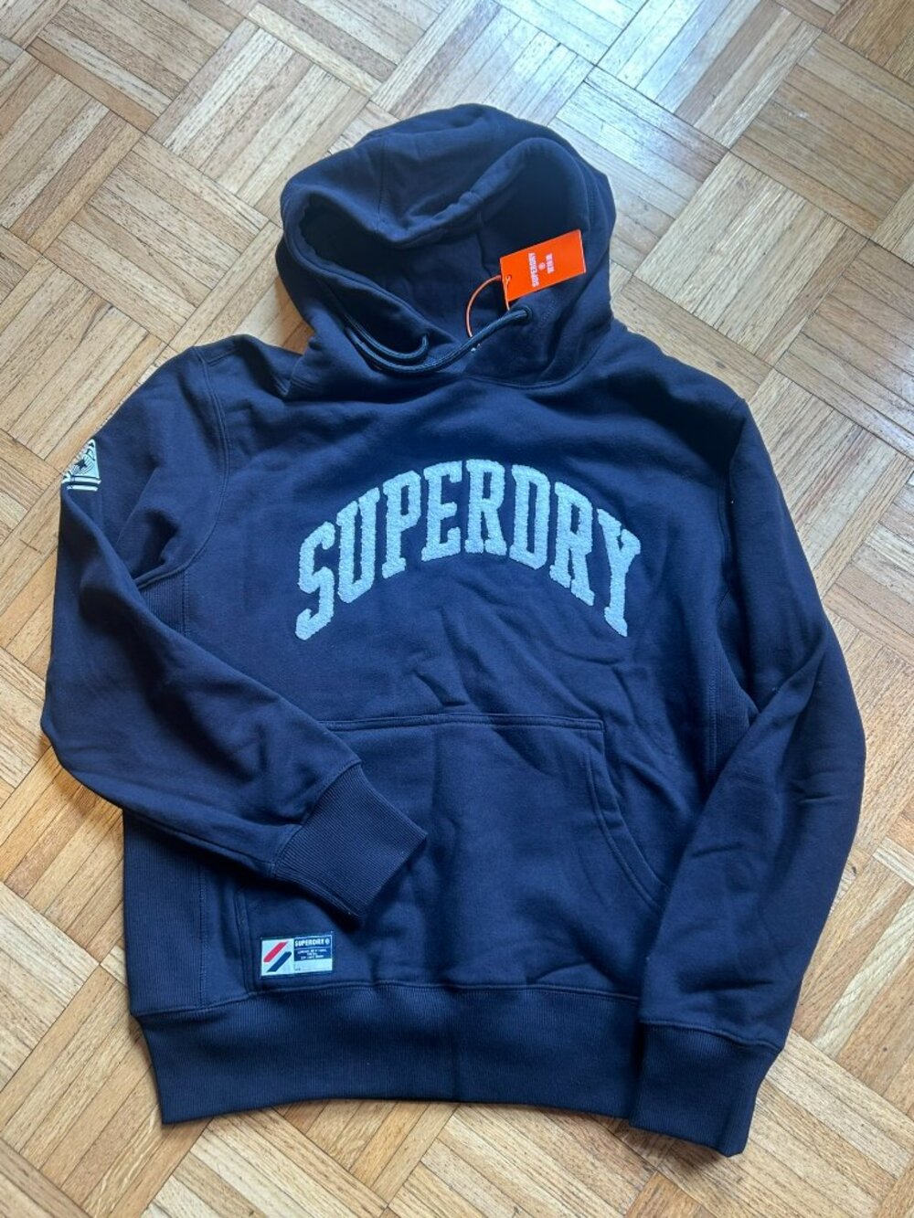 Superdry Dark Blue Pullover Hoodie - XL